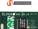 SUPERMICRO UNIVERSAL I/O 4 PORT GIGABIT ETHERNET LAN CARD - INTEL 82571EB BASED UIO ADD ON CARD PCI-E X8 ( 4 ) FOUR RJ45 PORTS ( RJ-45 ) preview image #3