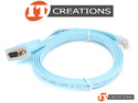 LIGHT BLUE SERIAL PORT TO RJ45 CABLE - 9 PIN ( DB9 / DE9 ) TO RJ-45 preview image #0