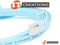 LIGHT BLUE SERIAL PORT TO RJ45 CABLE - 9 PIN ( DB9 / DE9 ) TO RJ-45 preview image #1