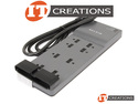 BELKIN GRAY SURGE PROTECTOR X8 OUTLET 6FT STRIP - 1.8M CORD 3550 JOULES - GREY ( 1 ) ONE NEMA 5-15P TO ( 8 ) EIGHT NEMA 5-15R preview image #2