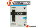 CRUCIAL BY MICRON 4TB 232-LAYER TLC PCIE GEN5 X4 NVME M.2 2280 T705 SERIES 232 LAYER TRIPLE LEVEL CELL NAND READS 14100MB/S WRITES 12600MB/S SOLID STA preview image #0
