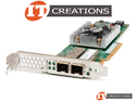 DELL / QLOGIC / CAVIUM QLE8262 CNA 10GBE DUAL PORT SFP+ PCI-E 2.0 X8 CONVERGED NETWORK ADAPTER ( MARVELL ) - 10GB/S ETHERNET / DP10 ALSO SUPPORTS PCI-E 3.0 X4 SPEEDS ( 2 ) TWO SMALL FORM FACTOR PLUS TRANSCEIVER SLOTS