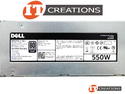 DELL POWER SUPPLY 550W INPUT 100-240V 50-60HZ 7.4-3.7A 80 PLUS SILVER NON HOT PLUG preview image #2