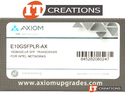 AXIOM 1GBE/10GBE 1310NM LR SFP+ TRANSCEIVER - 10GBASE-T / 1GB/S / 10GB/S / 1GBE / 10GBE / 1G/10G ETHERNET LONG RANGE LUCENT CONNECTOR LC SMALL FORM FA preview image #4