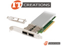INTEL E810-CQDA2 100GB DUAL PORT QSFP28 PCI-E 4.0 X16 ETHERNET NETWORK ADAPTER - ( 2 ) TWO QUAD SMALL FORM FACTOR PLUGGABLE TRANSCEIVER SLOTS