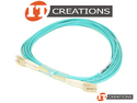 FIBERSTORE LC UPC DUPLEX OM4 MULTIMODE RISER OFNR FIBER PATCH 5M CABLE - AQUA 16FT 2 FIBERS ULTRA LOW LOSS LUCENT CONNECTOR ( UPC 840278924208 ) preview image #1