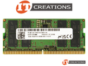 MICRON 16GB PC5-44800B-S DDR5-5600B-S 1RX8 CL46 262 PIN 1.1V SODIMM MEMORY MODULE ( PC5-5600B-S ) ( SMART OUTLINE ) preview image #0