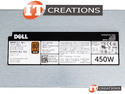 DELL POWER SUPPLY 450W 100-240V 50-60HZ 6.5-3.5A 80 PLUS BRONZE NON HOT PLUG preview image #4