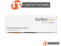 STARTECH 4 PORT SUPERSPEED USB 3.0 MINI HUB DOCK - BLACK USB G3 TYPE A MALE TO ( 4 ) FOUR USB GEN3 TYPE A FEMALE ( UPC 065030850940 ) preview image #2