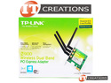 TP LINK N900 WIRELESS DUAL BAND 2.4GHZ OR 5GHZ PCI EXPRESS ADAPTER - PCI-E X1 UP TO 450MB/S ( 845973050603 ) preview image #0