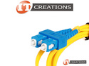 BEYONDTECH LC TO SC FIBER OPTIC PATCH CORD CABLE - 80.5 INCH ( 77.5 IN ) LUCENT CONNECTOR TO DUAL CONTACT CONNECTOR preview image #1
