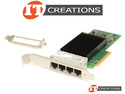 INTEL X710-T4L CNA 10GB QUAD PORT PCI-E 3.0 X8 ETHERNET CONVERGED NETWORK ADAPTER - 10GBASE-T ( 4 ) FOUR RJ45 CONNECTORS ( RJ-45 )