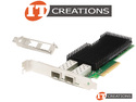 INTEL XXV710-DA2 25GBE DUAL PORT SFP28 PCI-E 3.0 X8 ETHERNET NETWORK ADAPTER - XXV710DA2 10GB/S ETHER 2-PORT / 2X10GB / 10GB 2P / DP10 NETWORK CARD ( 2 ) TWO SMALL FORM FACTOR PLUGGABLE PLUS TRANSCEIVER SLOTS