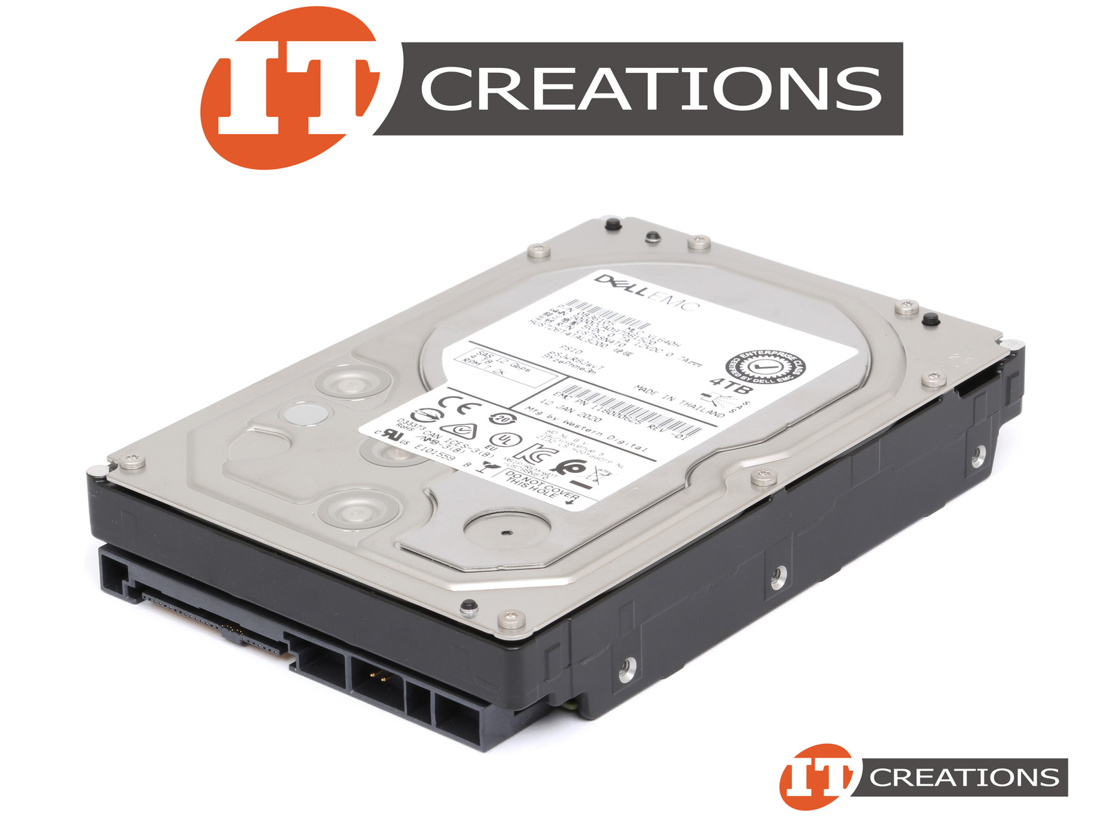 DELL EMC 4TB 7.2K SAS III 3.5 LFF ENTERPRISE 12GB/S HARD DRIVE