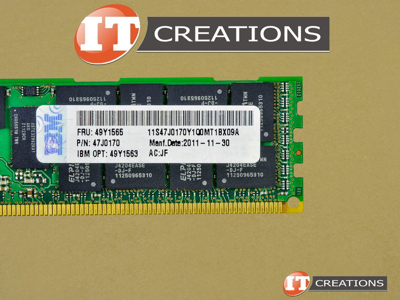 IBM 16GB PC3L-10600R DDR3-1333 REGISTERED ECC 2RX4 MEMORY MODULE