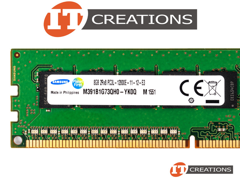 SAMSUNG 8GB PC3L-12800E DDR3-1600 UNBUFFERED ECC 2RX8 MEMORY