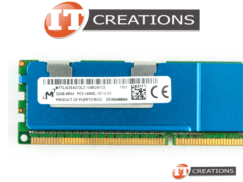 MT72JSZS4G72LZ-1G9E2 MICRON 32GB 4RX4 PC3-14900L DDR3-1866 SERVER MEMORY 