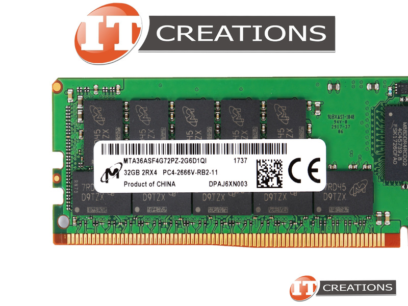 MICRON 32GB PC4-2666V-R DDR4 REGISTERED ECC 2RX4 MEMORY